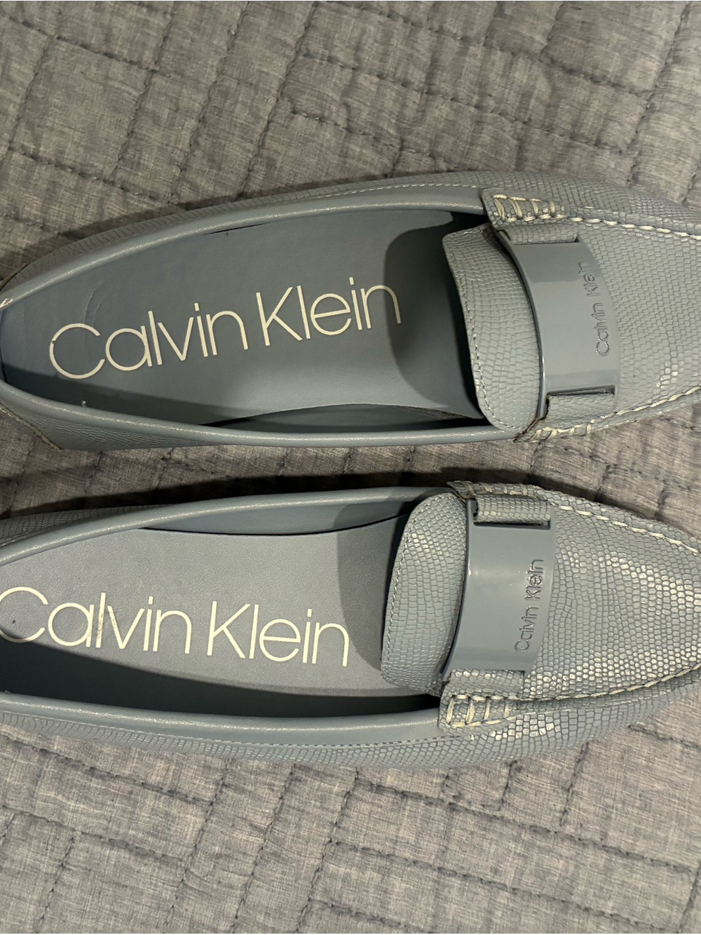 Calvin Klein Women's Slate Gray Moccasin Loafers